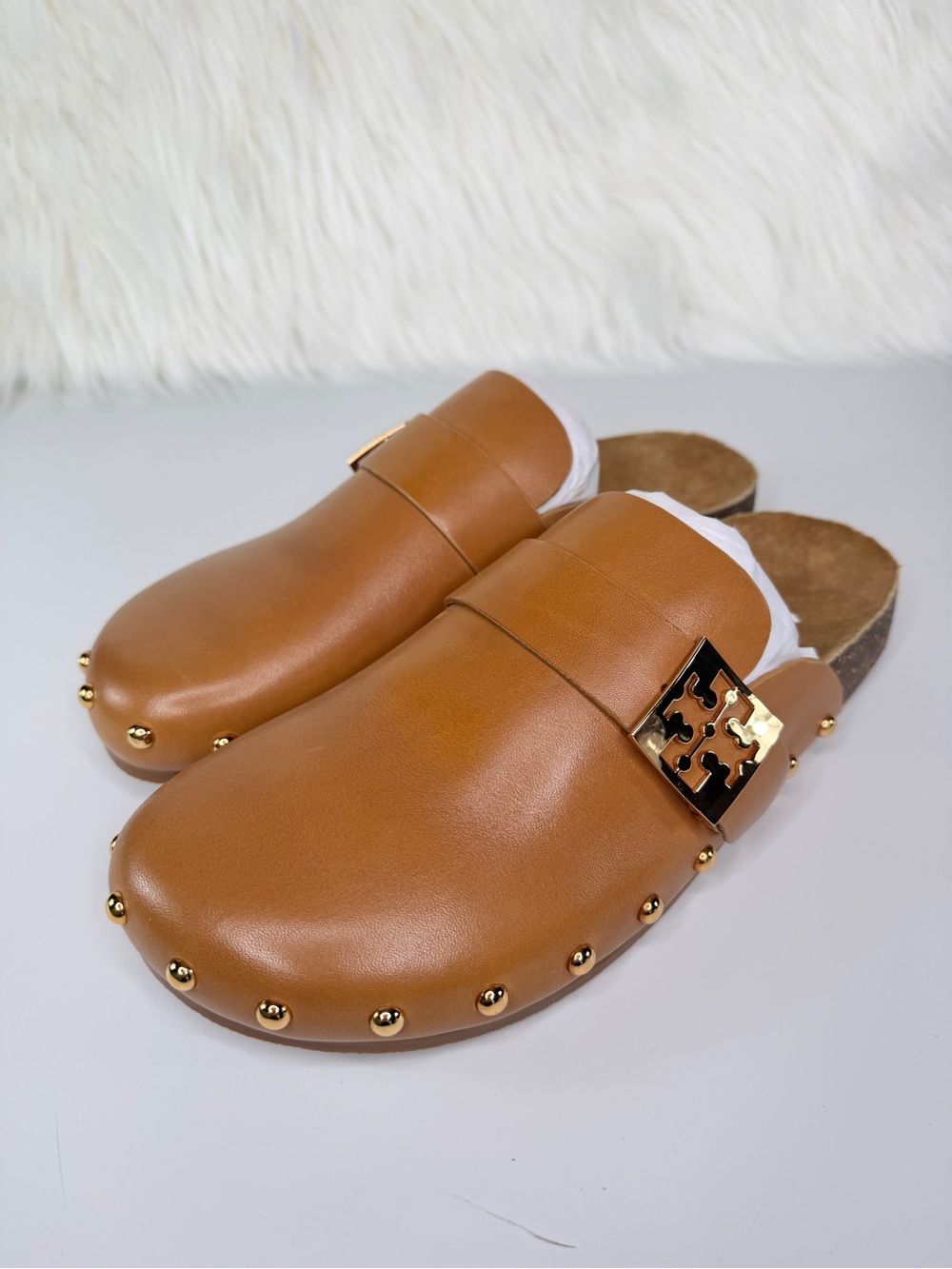 Tory Burch Women’s Mellow Studded Mule - Caramel Corn - Size 9